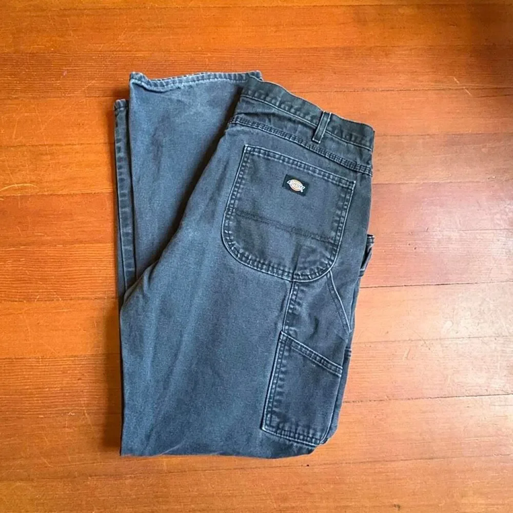 Dickies black cotton carpenter pants size 38x32